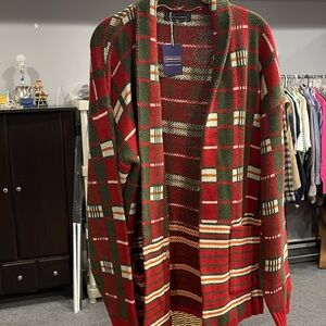 Sinransinya Multicolor Knit Open Sweater Cardigan XXL NWT | Southwestern Style